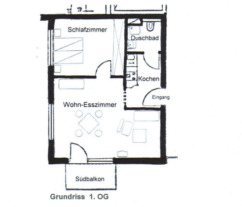 2-Zi. Seniorenwohnung mit EBK