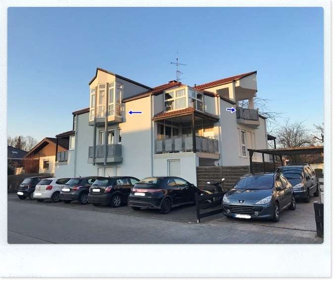 Helle 3-Zi.- DG-Wohnung mit Balkon und PKW-Außenstellplatz frei ab Mai'17***ruhige und zentrale Lage